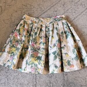 Alice & Olivia Floral Brocade Mini Skirt